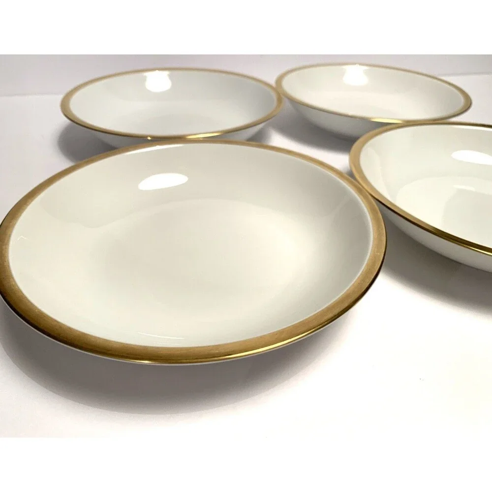 Arzberg Germany Dessert/Salad Bowl Gold Rim Set Of 4 Vintage